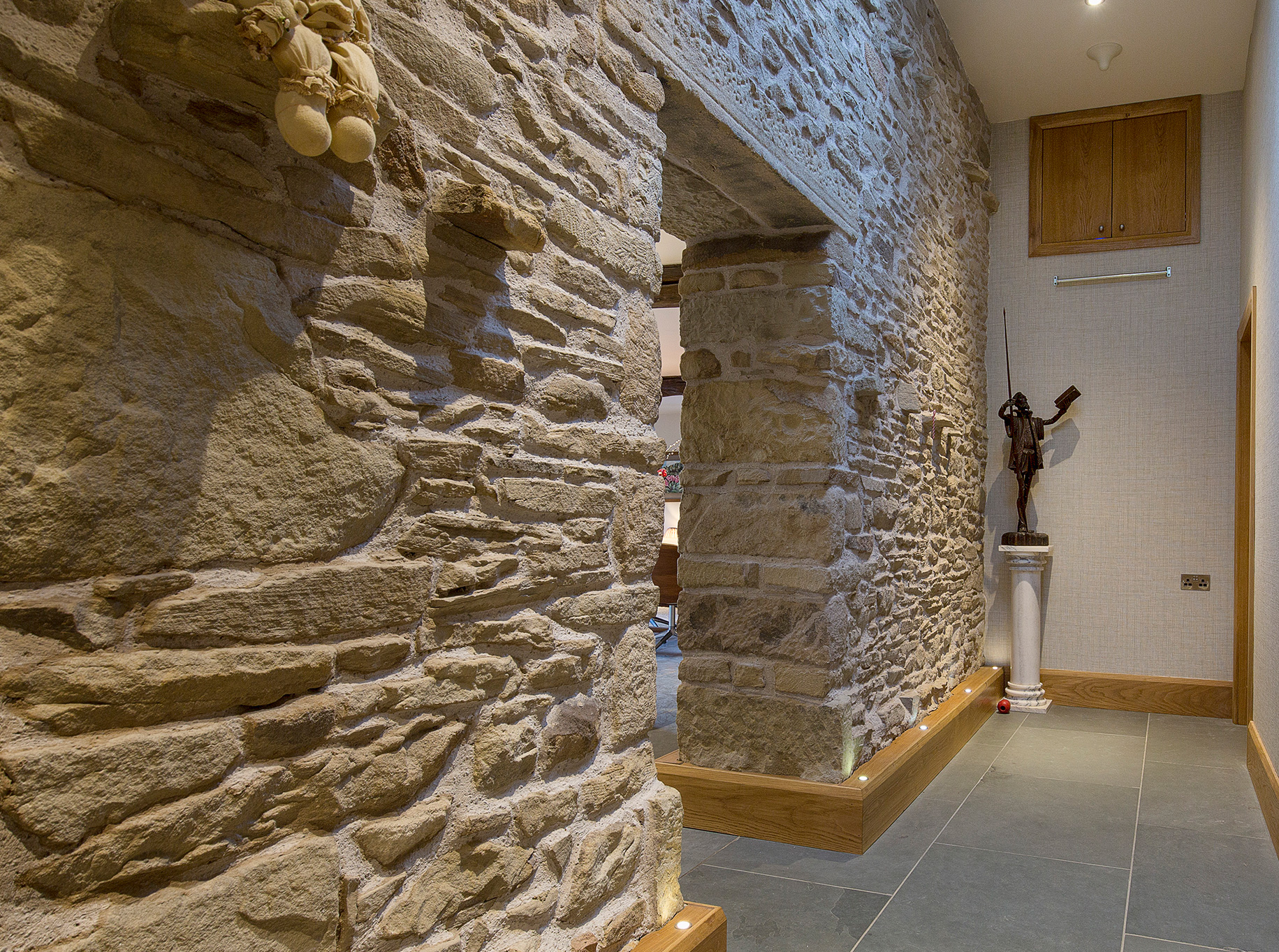 Higher Blaithwaite Barn - Hallway / stone work